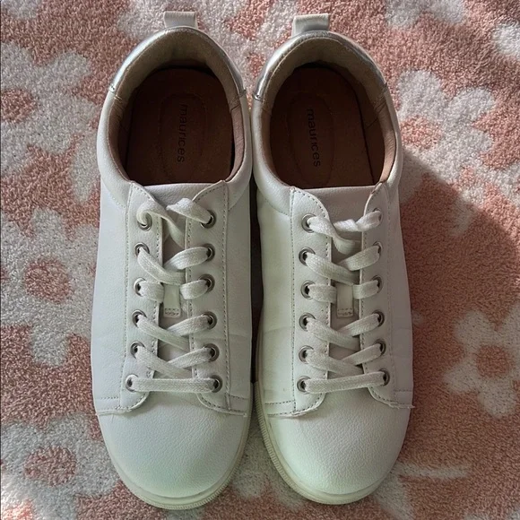 White Leather Sneakers - Picture 3 of 4